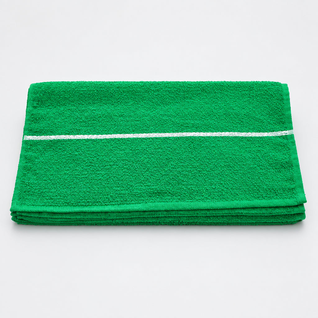 Garden Green Loop Terry Kitchen Towel folded, top view