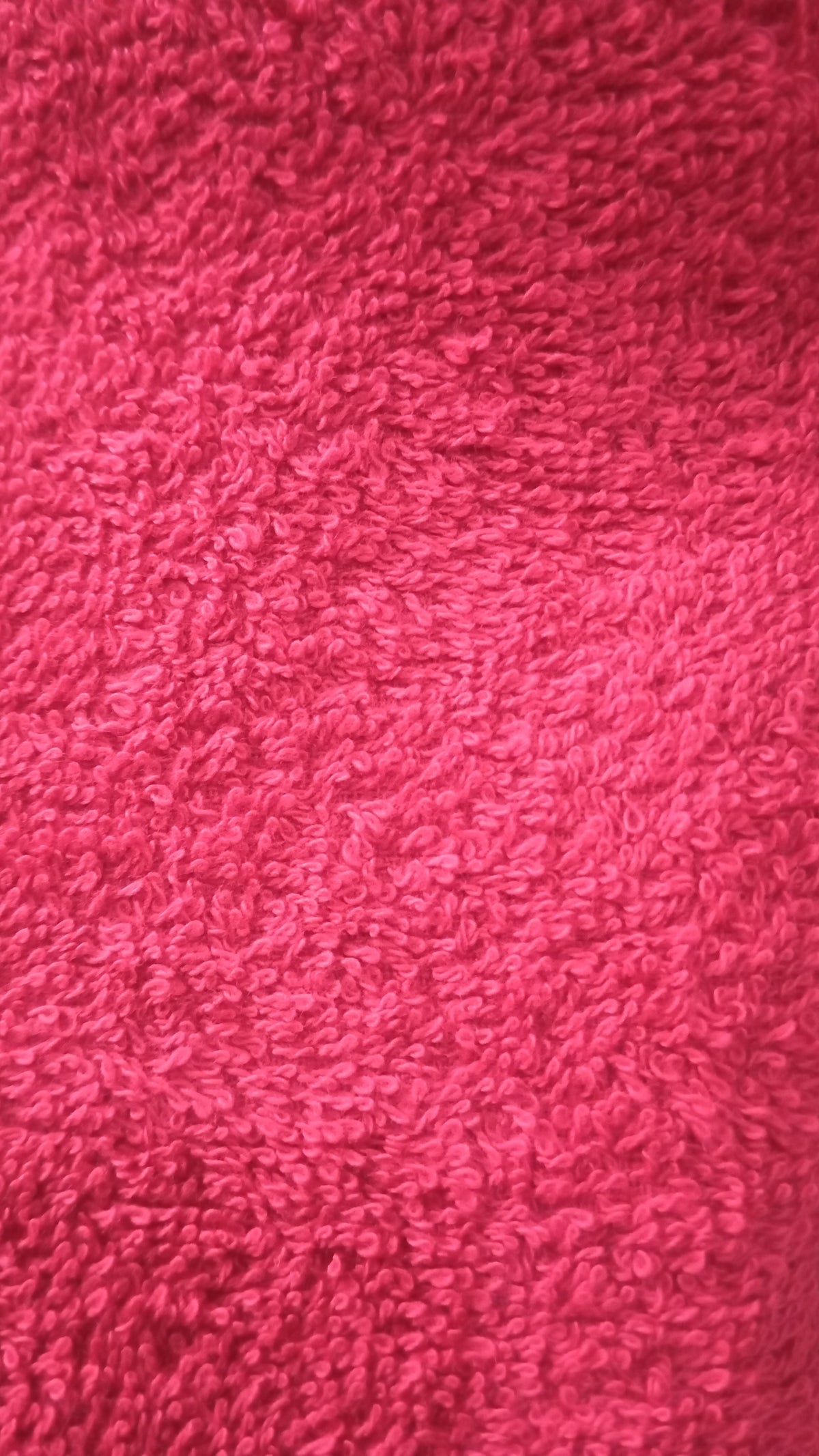 Macro close-up of the Hot Pink terry loops