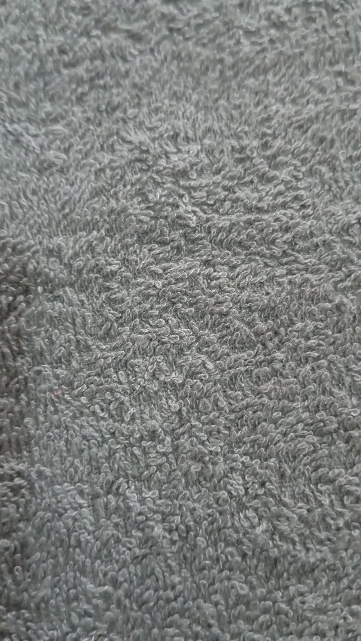 Close-up of the Sage Grey Value Bath Towel terry loops